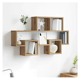 vidaXL Wandregal 82 x 15 x 51 cm Braun