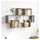 vidaXL Wandregal 82 x 15 x 51 cm Braun