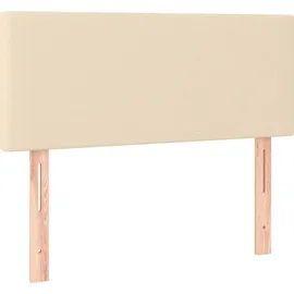 vidaXL Boxspringbett 120 x 200 cm Creme