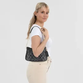 GUESS Adelard Top ZIPSHOULD Schwarz - Schwarz