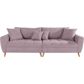 Home Affaire Big-Sofa »Penelope Luxus«, mit besonders hochwertiger Polsterung für bis zu 140 kg pro Sitzfläche rosa