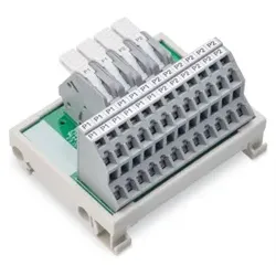 Wago 830-800/000-316 Potentialverteilermodul, 2 Potentiale, mit je 2 Einspeiseklemmstellen, grau 830800000316