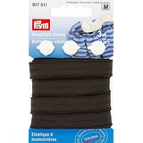 Prym Gold-Zack Gummiband "Knopfloch-Elastik", Breite: 12 mm, Länge: 3 m