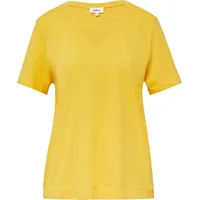 s.Oliver T-Shirt aus Flammgarn mit V-Ausschnitt - 36