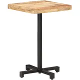 Prolenta Premium - Bistrotisch Quadratisch 50x50x75 cm Raues Mangoholz - Braun