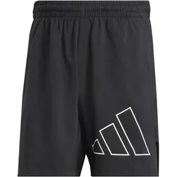 ADIDAS Herren Shorts Train Icons Big Logo Training, BLACK/WHITE, XL