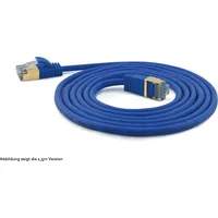 Wantec 7132 S/FTP (S-STP) Blau 1.5mCat.7 Rohkabel Netzwerkkabel (S/FTP, CAT7, 1.50 m), Netzwerkkabel