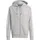 Adidas Essentials French Terry 3-Streifen Kapuzenjacke Medium Grey Heather / White L