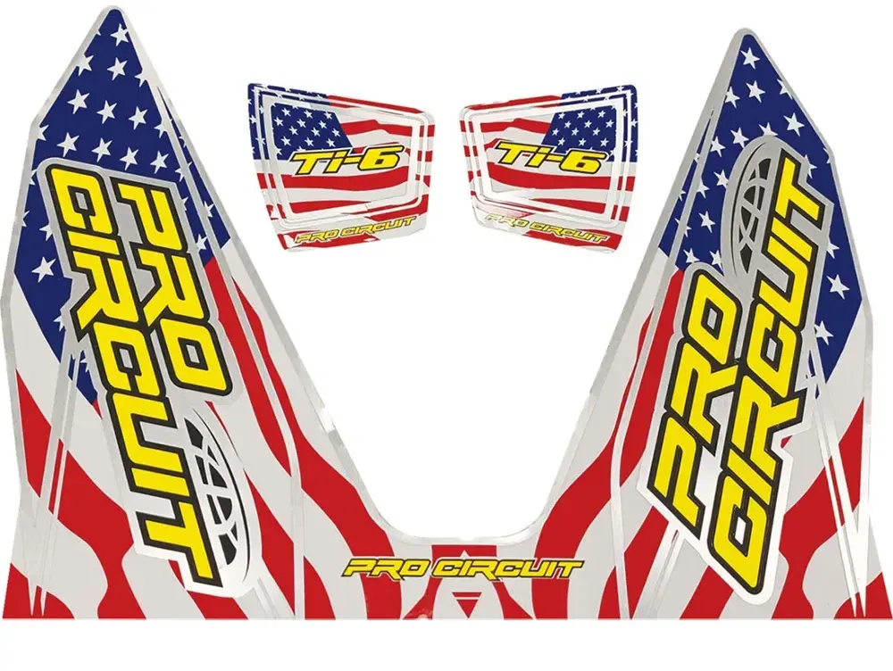 Pro Circuit Dc22ti6-ss Thermoaufkleber - Blue / Red / White / Yellow - One Size