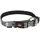 Trixie Silver Reflect Halsband Schwarz/Silber S