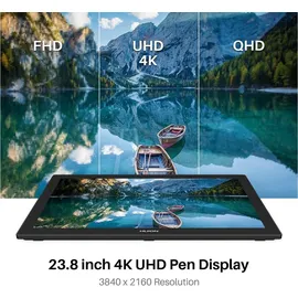 Huion Kamvas Pro 24 4K Grafiktablett - Schwarz