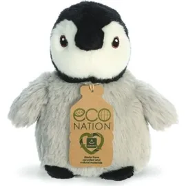 aurora toys Aurora, 35083, Eco Nation Mini Pinguin, 13cm,Eco-Friendly Plüschtier, Grau