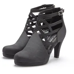 Stiefelette, Stiefel, Boots mit Cut-Outs VEGAN, Gr. 41, schwarz, , 56440953-41