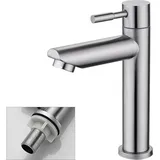 Ugreat - Badezimmer-Wasserhahn, nur Kaltwasser, Waschbecken-Wasserhahn, langlebige Kupfer-Chrom-Oberfläche, Handwasch-Wasserhahn, abnehmbare