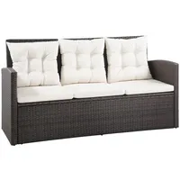 vidaXL Garten-Lounge-Set 5-tlg. braun 43973