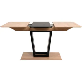 Finori Soria 80A Auszugstisch, 160-200x76 90 cm / schwarz / Braun