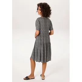 Aniston CASUAL Sommerkleid Schwarz/Weiß 48