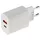 ChiliTec USB Ladegerät 20W Stecker-Netzteil mit 2 Port USB-C USB-A Schnellladegerät 110-240V passend Tablet Smartphone Kopfhörer Akku Leuchten Reise Weiß