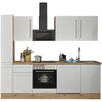 kochstation Küchenzeile Florida 250 cm weiß