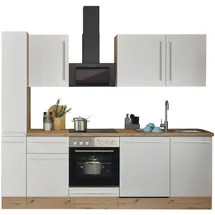 kochstation Küchenzeile Florida 250 cm weiß