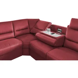 meinSofa Wohnlandschaft mit Boxspringpolsterung Donald ¦ rot ¦ Maße (cm): B: 330 H: 89 T: 262.0