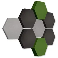 Platino24 Akustikpaneel Edition LOFT grün 8 St. Ø 300