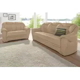 sit&more Polstergarnitur SIT & MORE "Bansin", braun (café,), Luxus-Microfaser ALTARA NUBUCK, Sitzmöbel-Sets, bestehend aus einem 3- und einem 2- Sitzer, inklusive Federkern