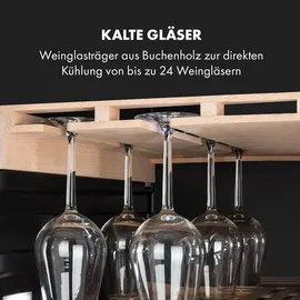 Klarstein Vinovilla Grande 162 Built-in Duo Onyx Weinkühlschrank 425 Ltr 162 Fl. Schwarz