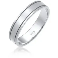 Elli Premium Partnerring Paarring Bandring Trauring Hochzeit Ehe 925 Silber silberfarben 56