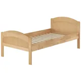 Erst-Holz Seniorenbett Gästebett Einzelbett Buche Massiv 90 x 200 mit Rollrost Modell 75