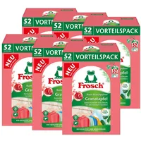 Frosch Bunt Waschpulver Granatapfel 3,43kg - Farbschonende Waschkraft (6er Pack)