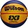 Wilson FIBA 3x3 Basketball Blau/Gelb 6