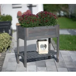 Westmann Holz Hochbeet Lisa | Grau | 79x39x79 cm
