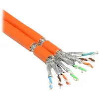 Good Connections GC-N0065, 50 m, Cat7, S/FTP, PiMF, 1000MHz, Duplex, AWG23, FRNC-B, orange, 50m