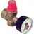 CALEFFI Membran-Sicherheitsventil 1/2 Zoll x 3/4 Zoll 2,5 bar mit Manometer