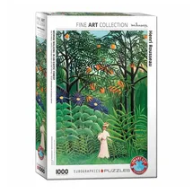 eurographics s.r.o. Eurographics Frau in einem exotischen Wald von Henri Rousseau Puzzle (1000 Teile)