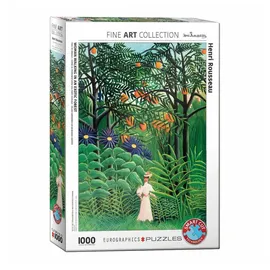 eurographics s.r.o. Eurographics Frau in einem exotischen Wald von Henri Rousseau Puzzle (1000 Teile)