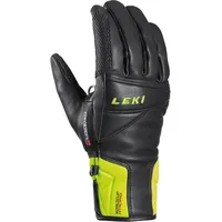 LEKI Worldcup Race Speed 3D Handschuhe, Black-Ice Lemon, EU 9