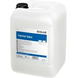 ECOLAB Toprinse Supra Klarspüler, Reduziert störende Schaumbildung und beschleunigt den Trocknungsprozess, 20 kg - Kanister