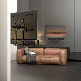 Maclean Brackets Universal Soundbar Halterung bis 15kg Lautsprecherhalterung für die Montage unter oder über TV