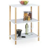 Relaxdays Standregal 79 x 60 x 40 cm Weiß
