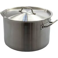 ACMax Kochtopf Gastrotopf Topf 24 Liter Edelstahl mit Deckel