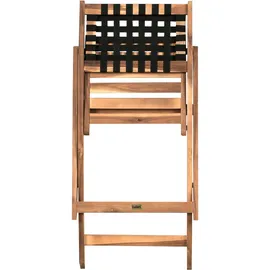 Beliani Balkonset Braun - Schwarz