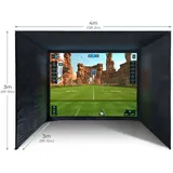 SimSpace Golf Simulator Kabine - 4W x 3H x 3D Mtr - 4W x 3H x 3D Mtr