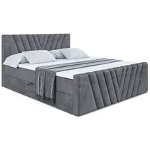 altdecor Boxbett, ERNINA-Z - 160x200 cm - H3 - Dunkelgrau
