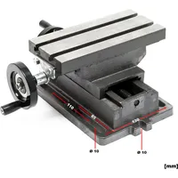 Wiltec Kreuztisch 220x100mm Koordinatentisch Frästisch aus Gusseisen