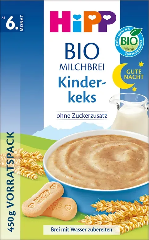 HiPP Bio-Milchbrei Kindergrieß ab 6. Monat Vorratspack+25g 450 g