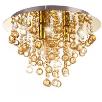 Nowa Kristall Deckenleuchte gold Kristall Deckenlampe gold Kronenleuchter Deckenlampe