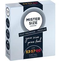 Energy Oatsnack MISTER Size Probierpackung 53-57-60 Kondome