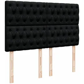 vidaXL Boxspringbett 140 x 200 cm Schwarz
